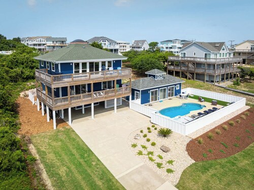 Newly Renovated Semi-Oceanfront Duck Home w/Pool
