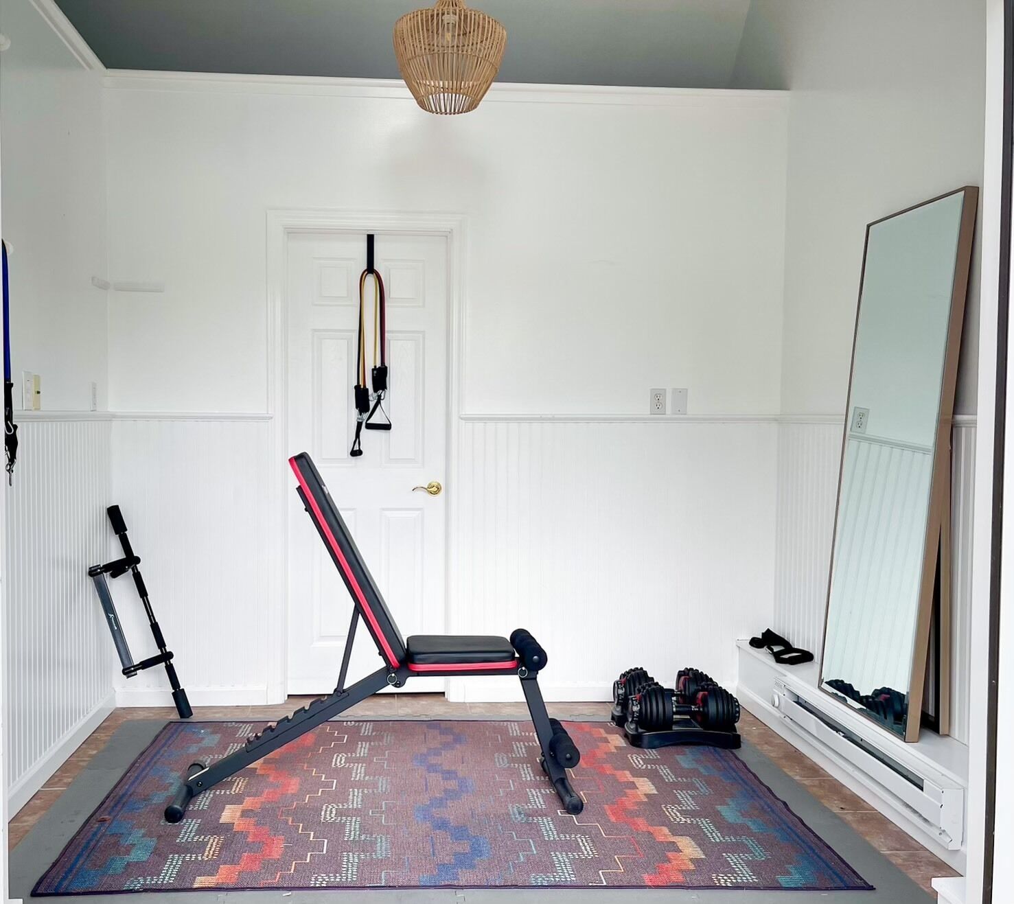Exercise room located in pool house off of the main house