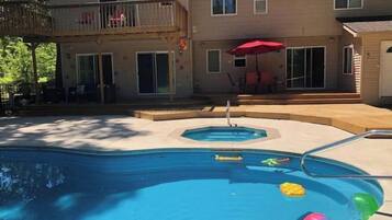 屋外プール、温水プール