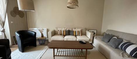 Televisio, DVD-soitin, kirjoja, stereot