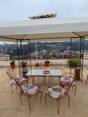 Family Apartment | Terrace/patio - departamento con picsina en reñaca (Vina del Mar)