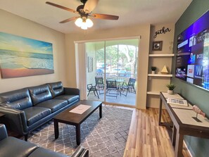 Smart TV, foosball, table tennis