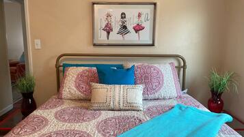 Hypo-allergenic bedding, memory-foam beds, individually decorated