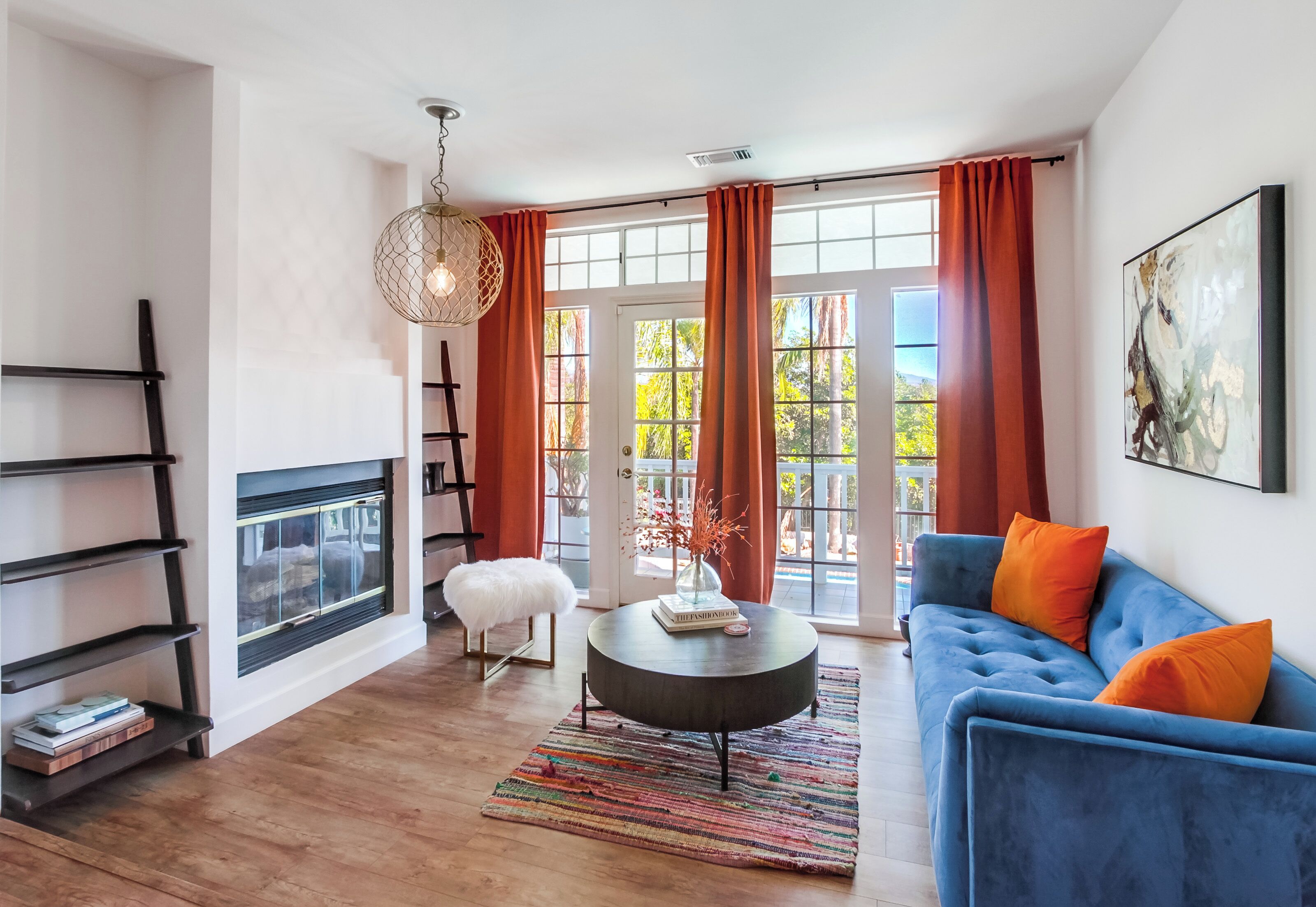 Smart TV, fireplace, video games, foosball