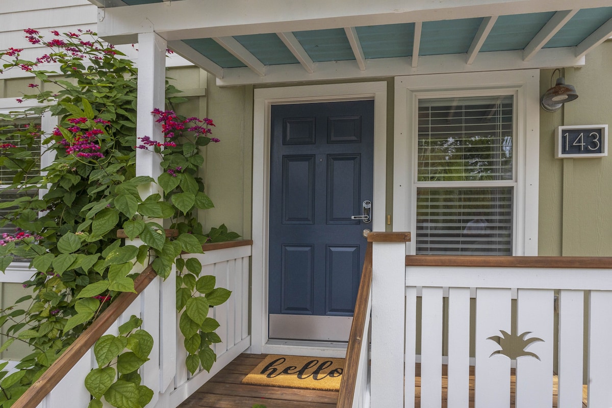 Charming Bungalow with Golf Cart Access & Hot Tub, Steps from Heart of the City!