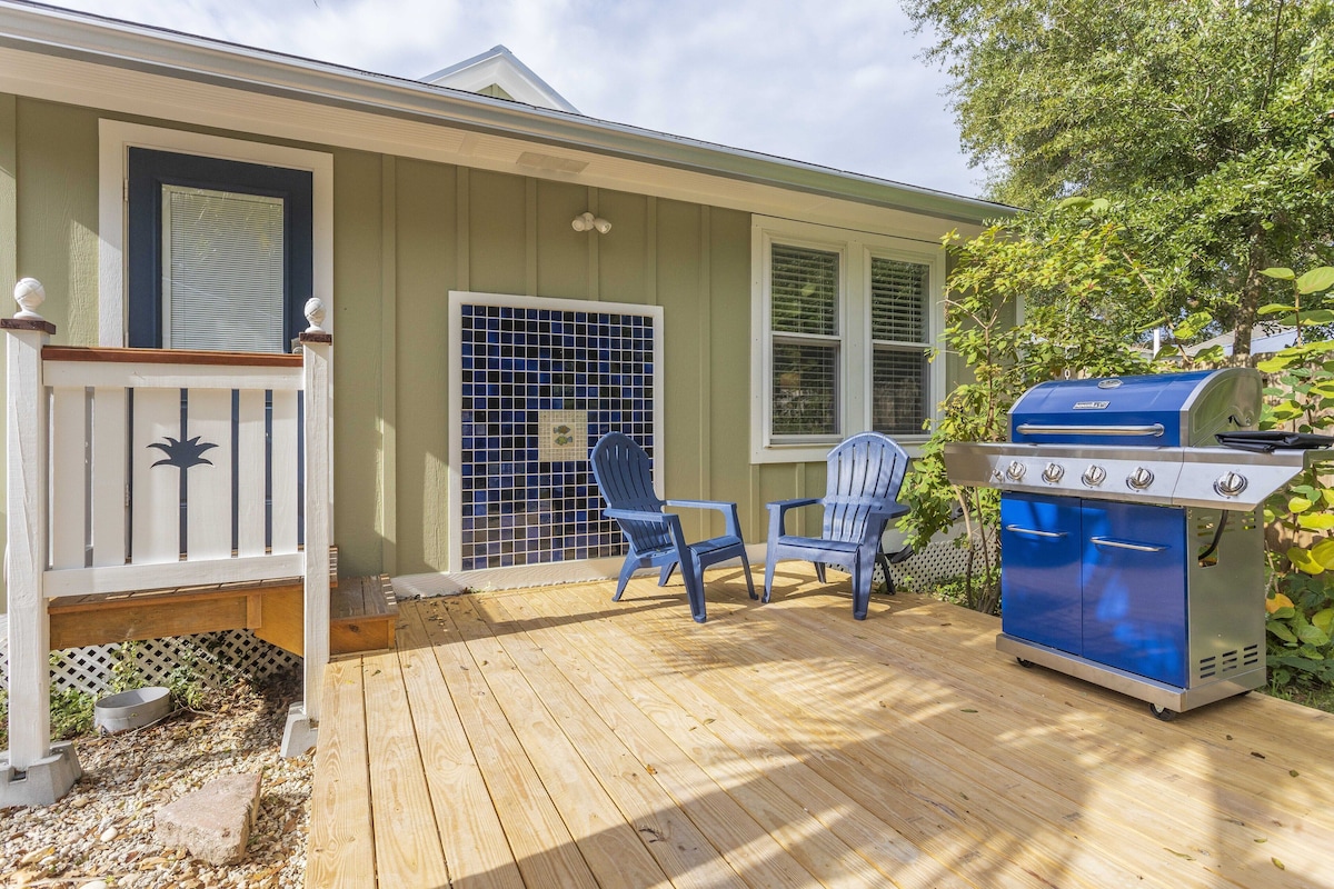 Photo 12 of Charming Bungalow with Golf Cart Access & Hot Tub, Steps from Heart of the City!