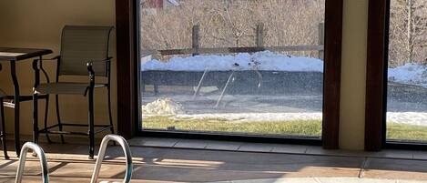 Indoor pool, a heated pool