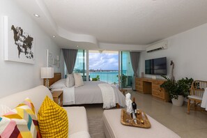 1 غرفة نوم ومكواة/لوح كي وواي فاي مجانًا وملاءات أسرّة