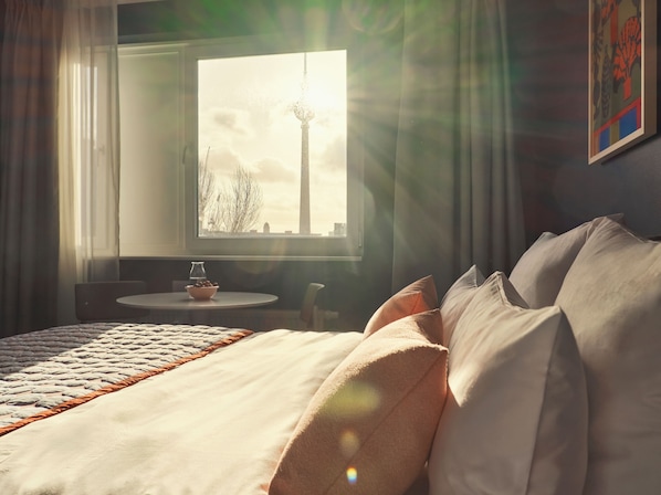 Superior-Zimmer, 1 Queen-Bett | Blick auf die Stadt