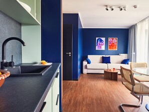 1 Bedroom Apartment with Balcony and Sofa Bed | Living room