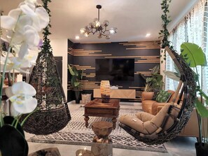 TV, video games, books, offices