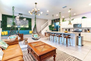 TV, video games, books, offices