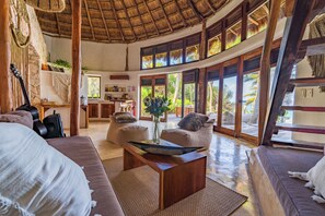 Living area - CASA ZABA (Tulum)