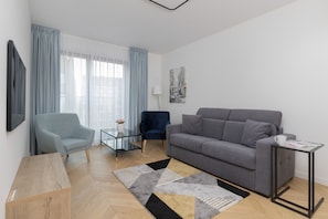 Departamento, 1 habitación, cocina | Sala de estar