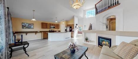 Smart-tv en een open haard