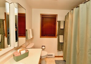 Hair dryer, towels