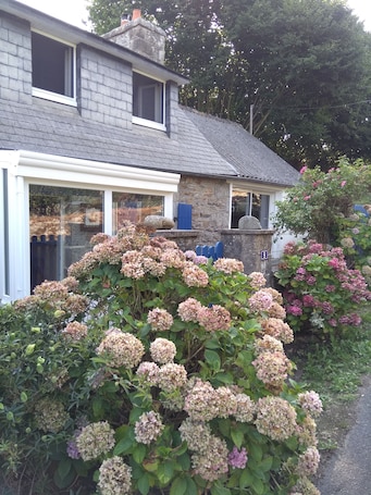Exterior detail. Typical Breton house 20 minutes from the Pink Granite Coast