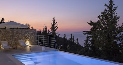 Brand New Villa Ionion Theasis Kallisti w/t endless sea view & private pool