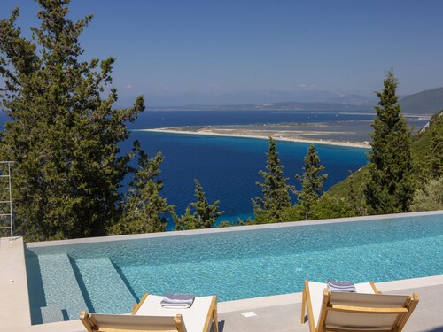 Brand New Villa Ionion Theasis Kallisti w/t endless sea view & private pool