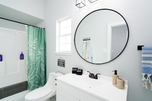 Hair dryer, towels