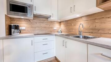 KĂŒhlschrank, Mikrowelle, Herdplatte, GeschirrspĂŒler