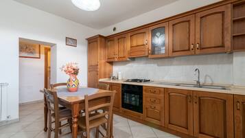 Fridge, oven, stovetop, dishwasher