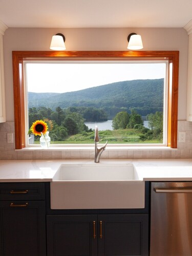 Berkshires Lakefront Retreat by Evergreen Home