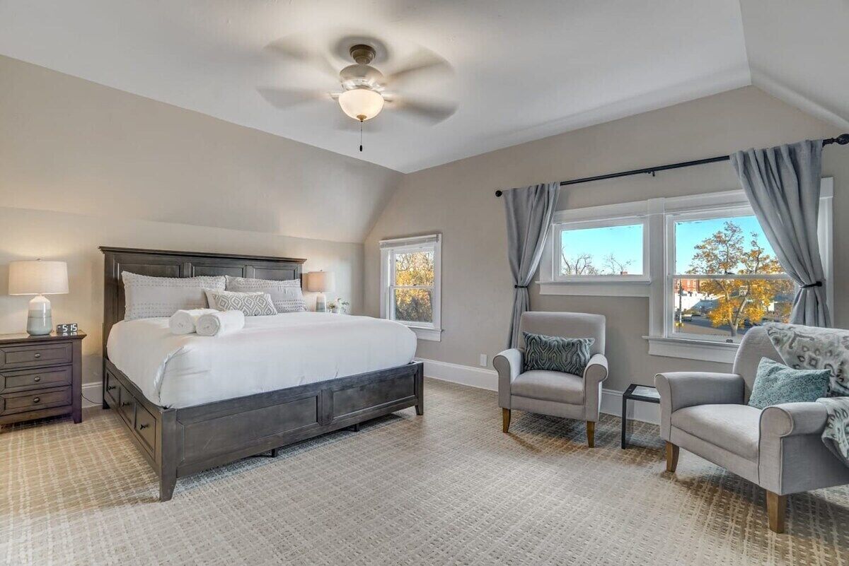 2 bedrooms, iron/ironing board, travel crib, WiFi