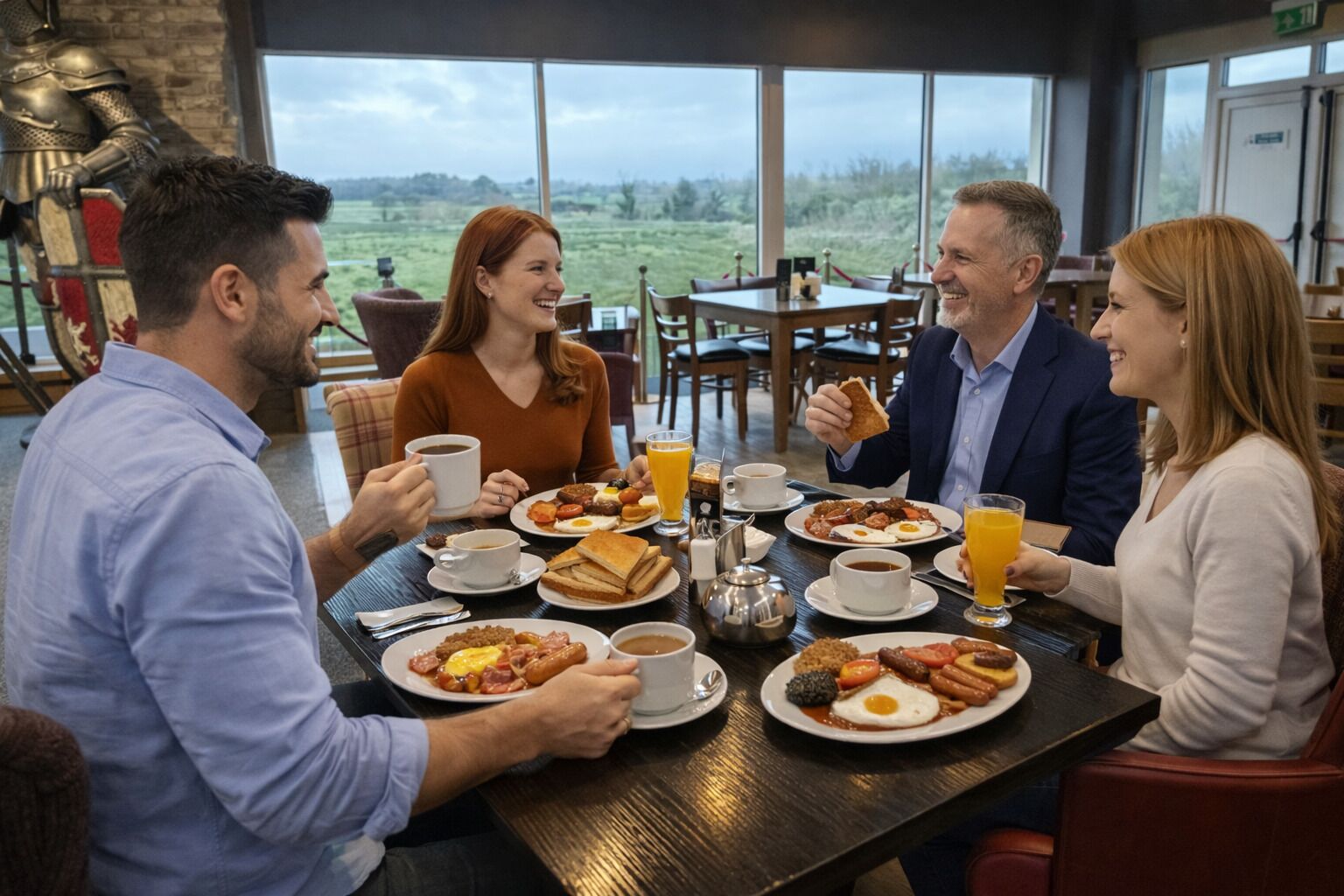 Desayuno completo incluido todos los días 
