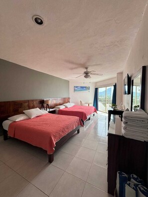 Family Studio | Egyptian cotton sheets, premium bedding, down comforters, in-room safe