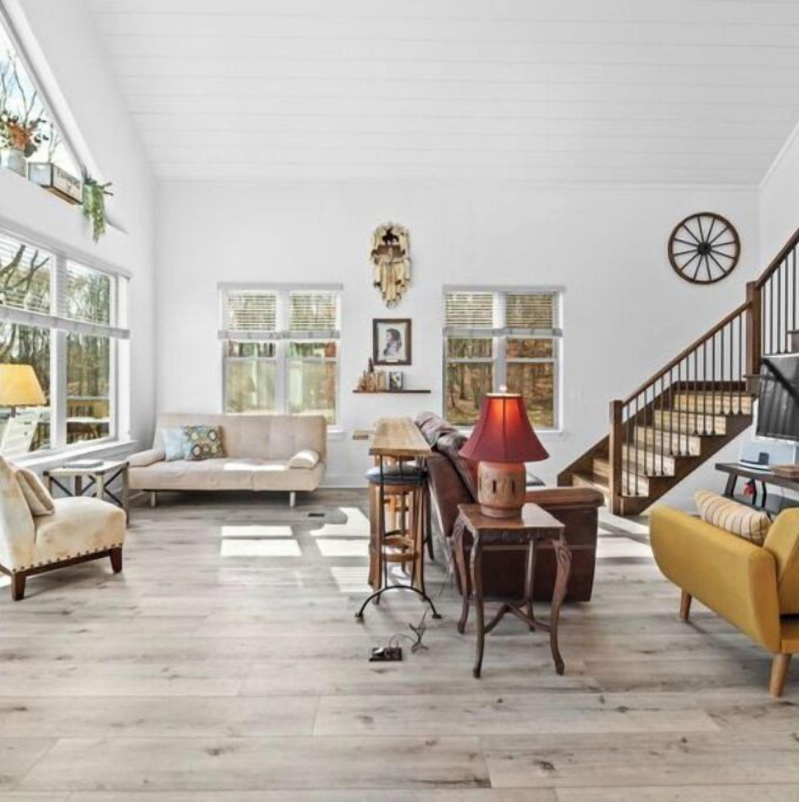 Smart TV, foosball, books