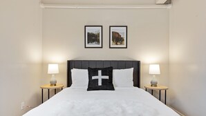1 室のベッドルーム、アイロン / アイロン台、WiFi、ベッドシーツ