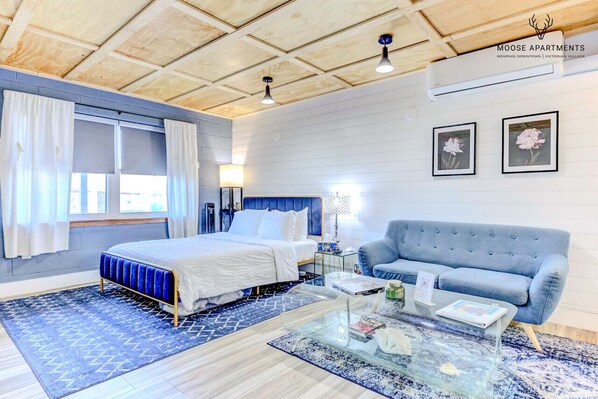 Desk, iron/ironing board, travel crib, free WiFi