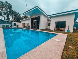 A heated pool