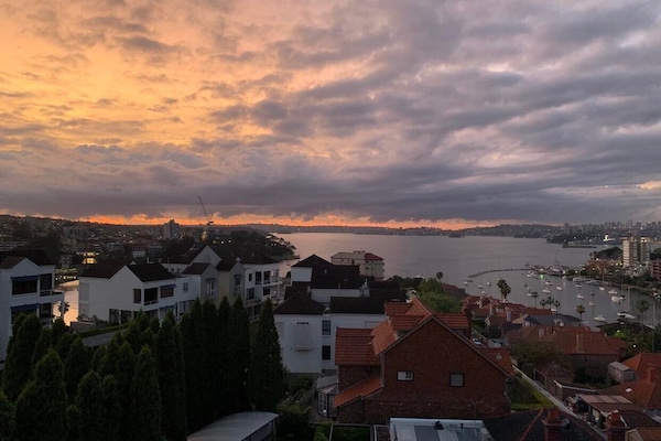 Wake up each day watching the sunrise over the water. No two days are the same