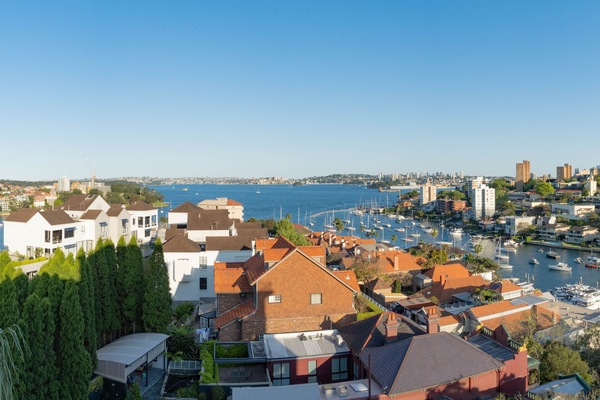 Blick von der Unterkunft