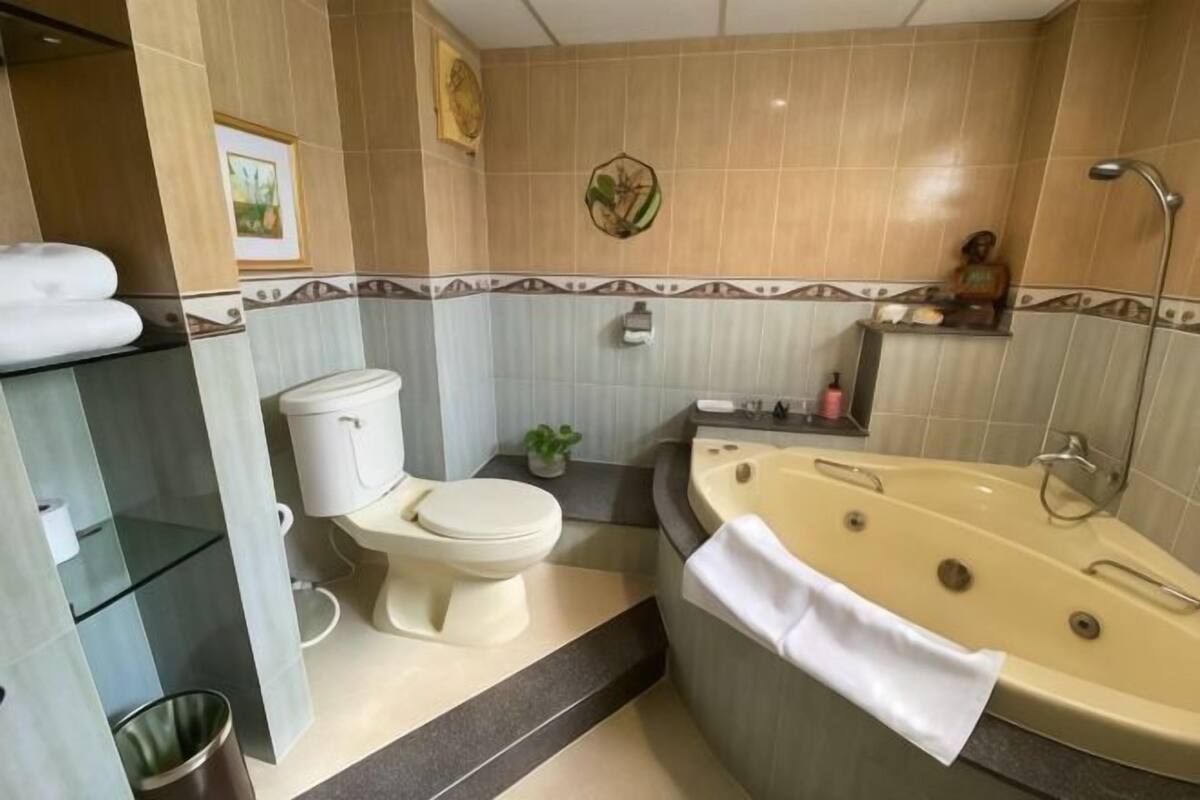 Banheiro | Chuveiro, ducha de hidromassagem, produtos de toalete de grife