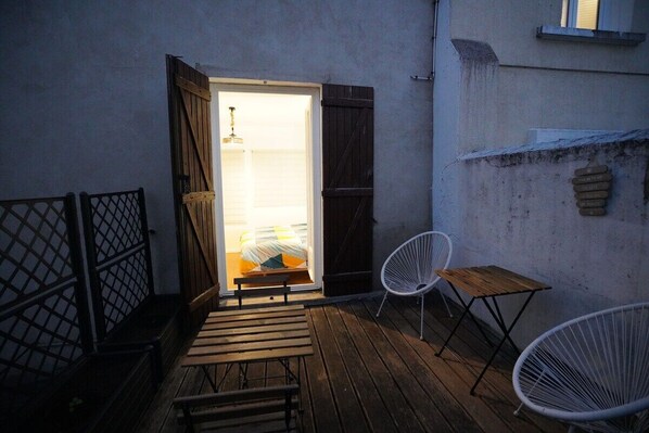 Terrace/patio - Cosy apartment with terrace (Orléans)