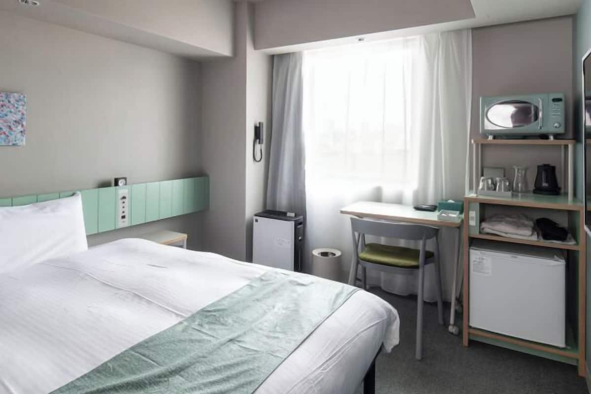 1 slaapkamer, donzen dekbedden, een laptopwerkplek