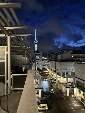 Staduitzicht vanuit accommodatie