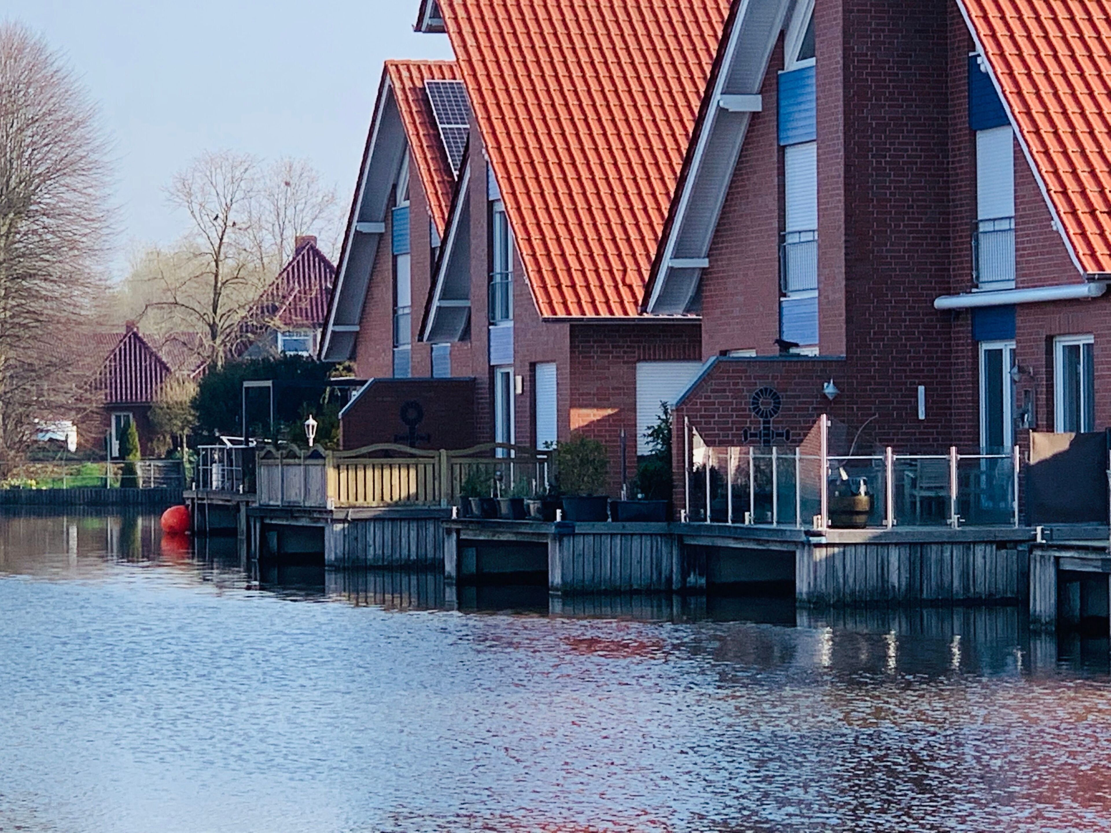 Blick auf die Terrasse, Ferienwohnung Seegang, Ferienhaus HafenGlück