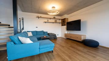 Een flatscreentelevisie