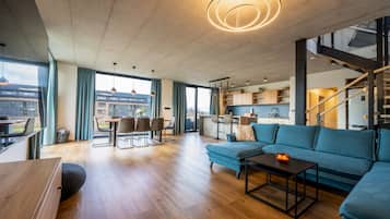 Een flatscreentelevisie