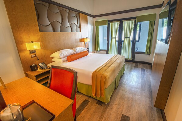 Literie de qualité supérieure, coffres-forts dans les chambres