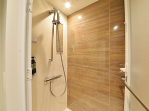 Free toiletries, hair dryer, slippers, electronic bidet