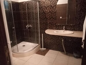 Combined shower/tub, jetted tub, bidet