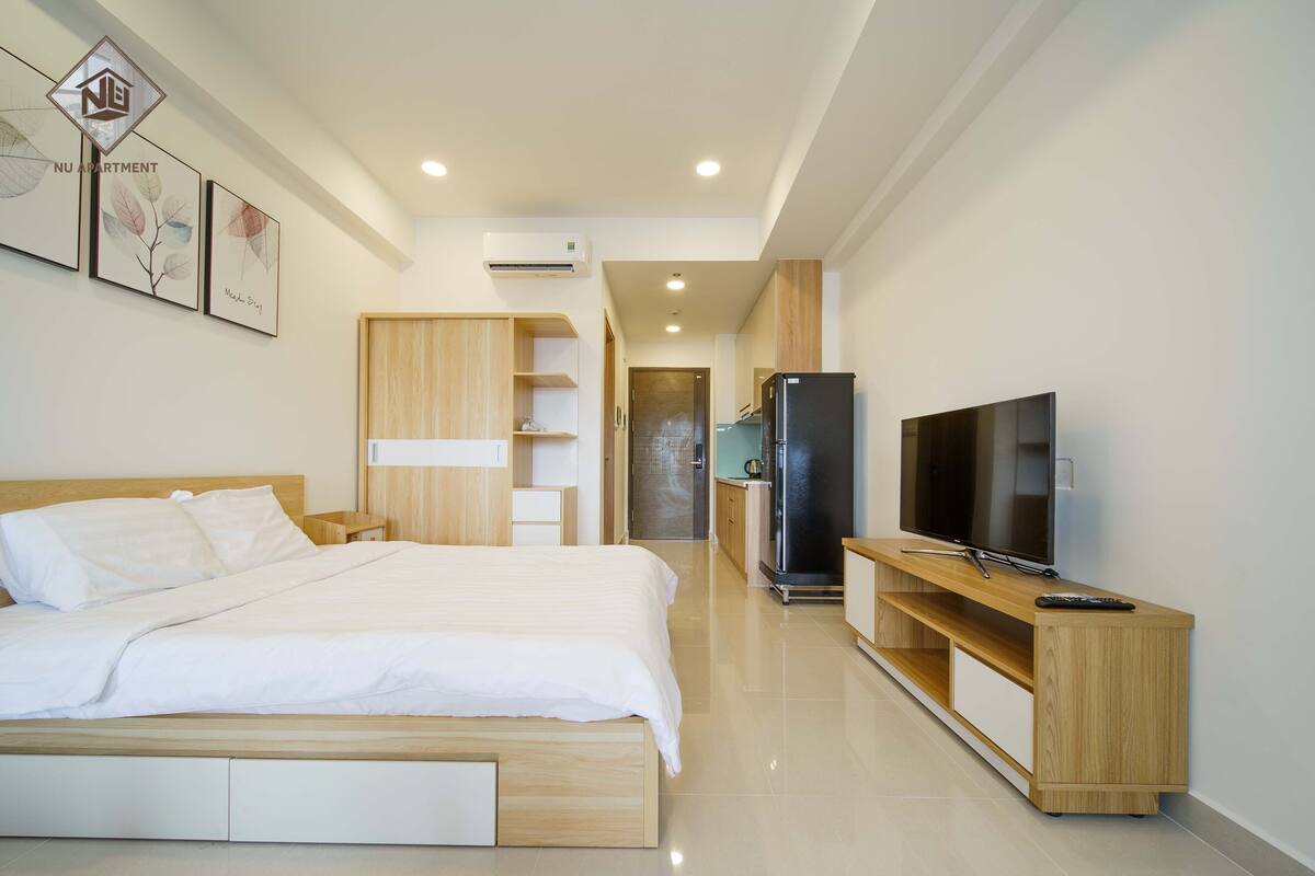 Apartamento Deluxe | Escritorio, tabla de planchar con plancha, wifi gratis