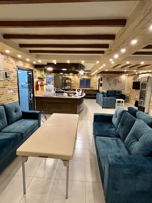 Sala de estar en el lobby