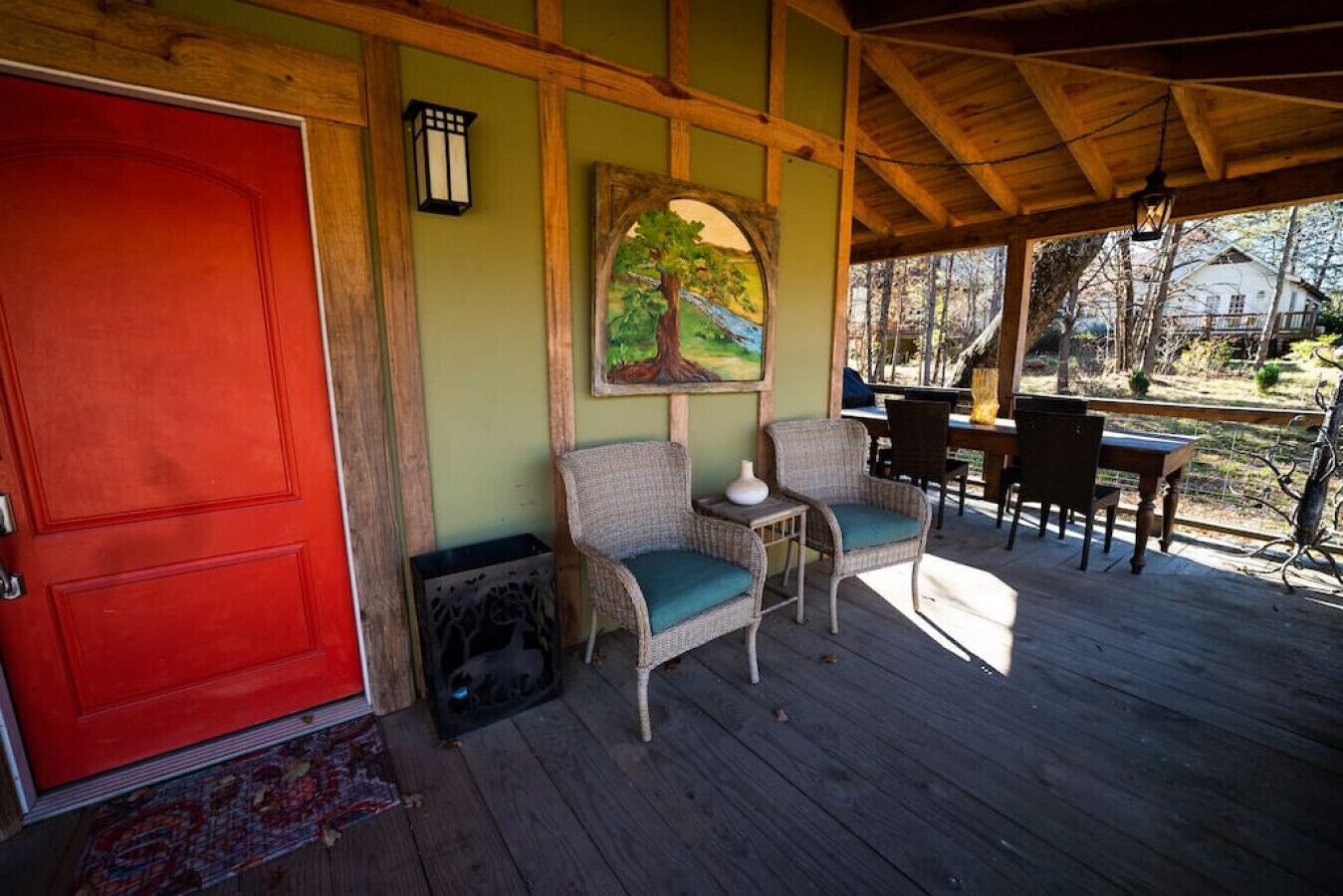 屋外ダイニングエリア