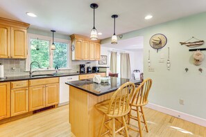 Fridge, microwave, stovetop, dishwasher - Game Room + Patio: Quiet Centerville Beach Base (Centerville)